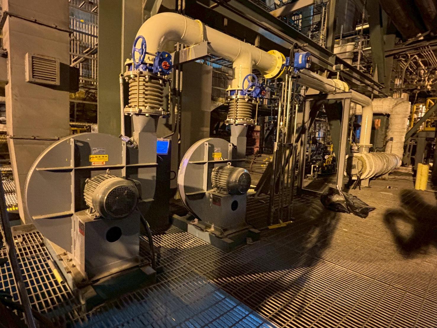 焚化爐設備送風專用 — 高壓透浦式抽送風機